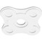 Ekena Millwork Luna Architectural Grade PVC Contemporary Ceiling Medallion, 14"OD x 3"ID x 4 3/4"C x 1"P CMP14LA-03000 - alternate 2